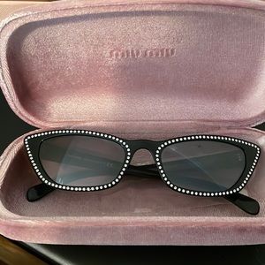 Miu miu rhinestone glasses. Nwt.
